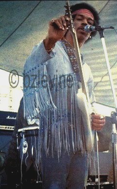 Jimi at Woodstock Festival 1969
